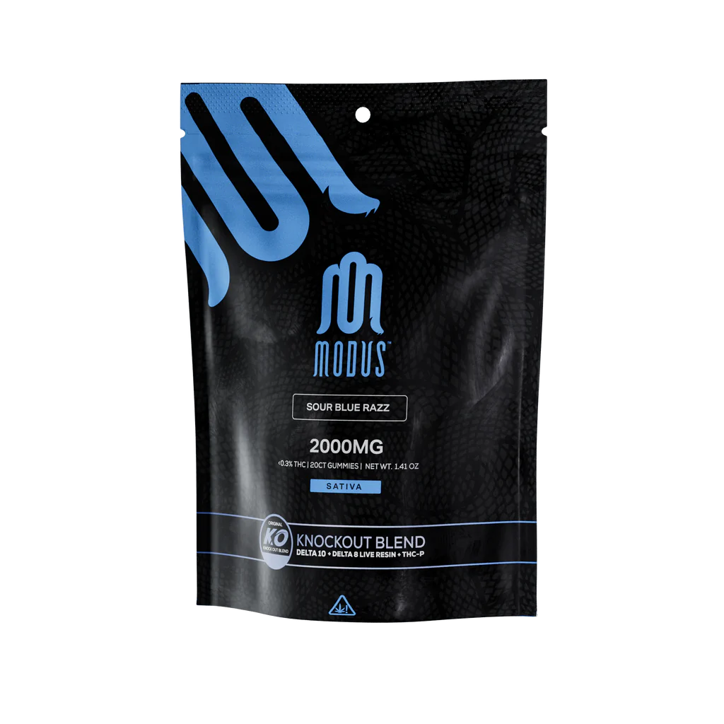 MODUS Sour Blue Razz 2000mg CBD Gummies Australia MODUS Sour Blue Razz 2000mg CBD Gummies Australia