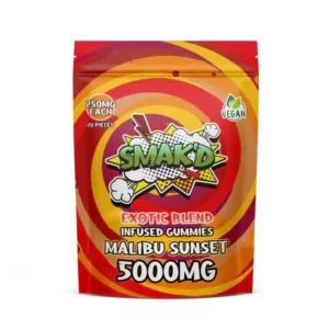 SMAK’D Malibu Sunset 5000mg THC Gummies