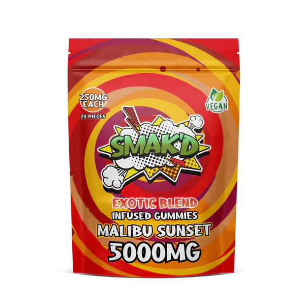 SMAK’D Malibu Sunset 5000mg THC Gummies SMAK’D Malibu Sunset 5000mg THC Gummies