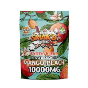 SMAK’D Mango Peach 10000mg Gummies