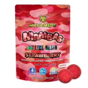 Strawberry 3000mg Live Resin Gummies